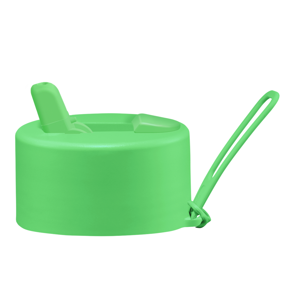 Frank Green Flip Straw Lid - náhradní víčko s řemínkem - neon green