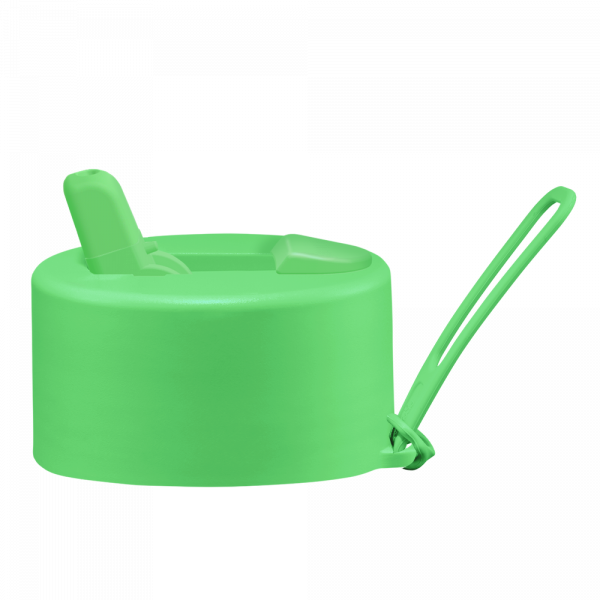 Frank Green Flip Straw Lid - náhradní víčko s řemínkem - neon green