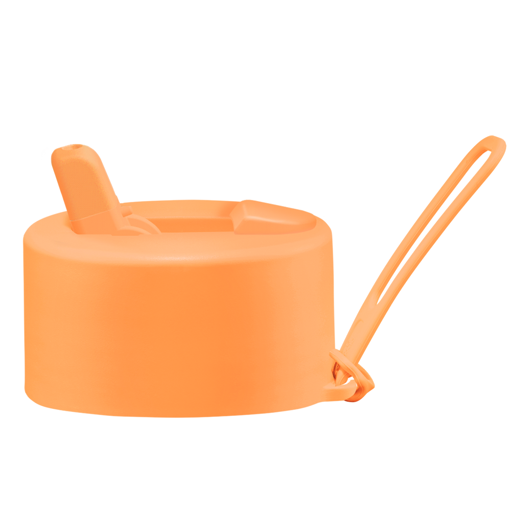 Frank Green Flip Straw Lid - náhradní víčko s řemínkem - neon orange