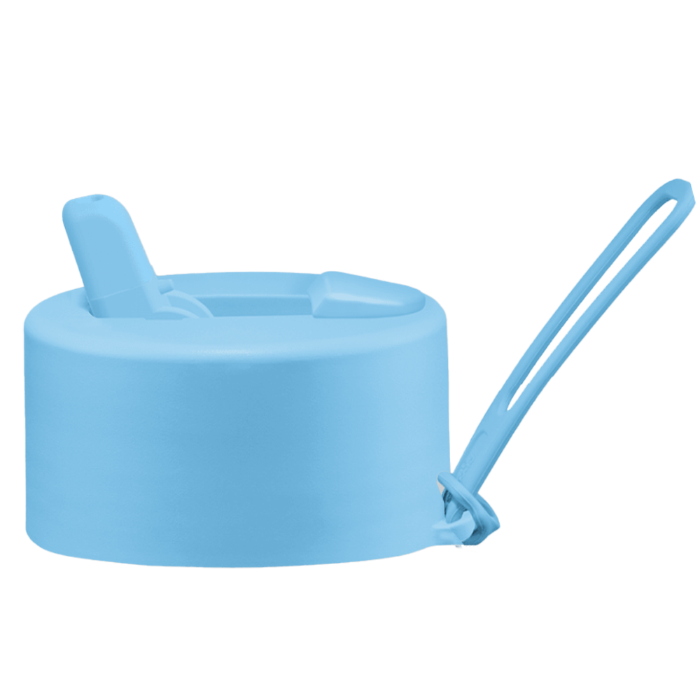 Frank Green Flip Straw Lid - náhradní víčko s řemínkem - sky blue