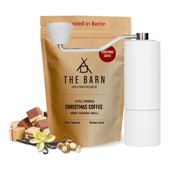 The Barn Christmas coffee Timemore C2 Set - white