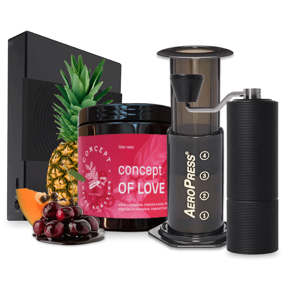 Concept CONCEPT OF LOVE coffee AeroPress Timemore C3 Basic Scale Set - černý