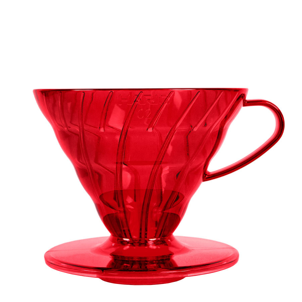 Dripper Hario V60-02 - plastový + filtry 40 ks - desert red