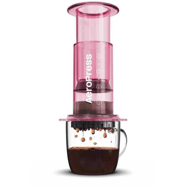 AeroPress - Clear kávovar - růžový