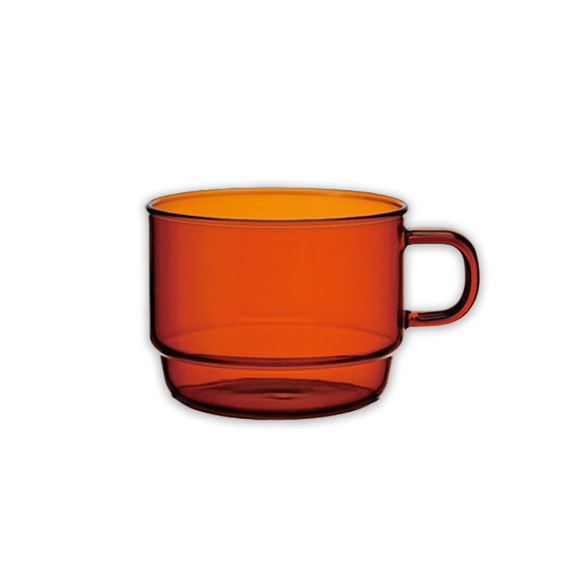 Hario Colors Stack Mug Cup sklenička 300 ml - Amber