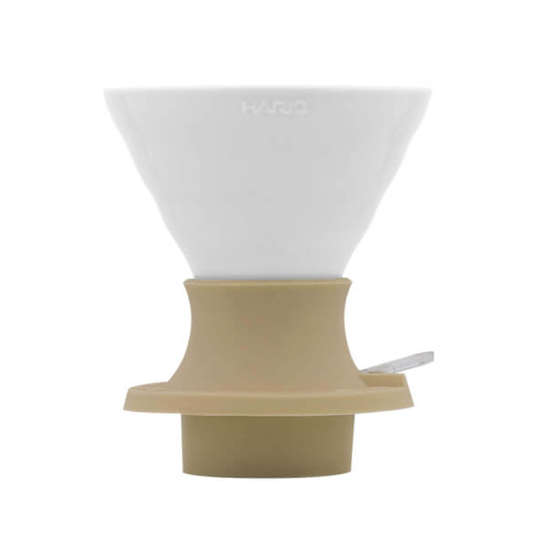 Hario Ceramic Immersion Switch V60-02 - béžovo bílý dripper s filtry