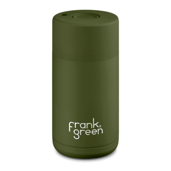 Frank Green Ceramic 355 ml nerezový - khaki