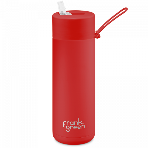 Frank Green Ceramic 595 ml Straw nerezový - atomic red