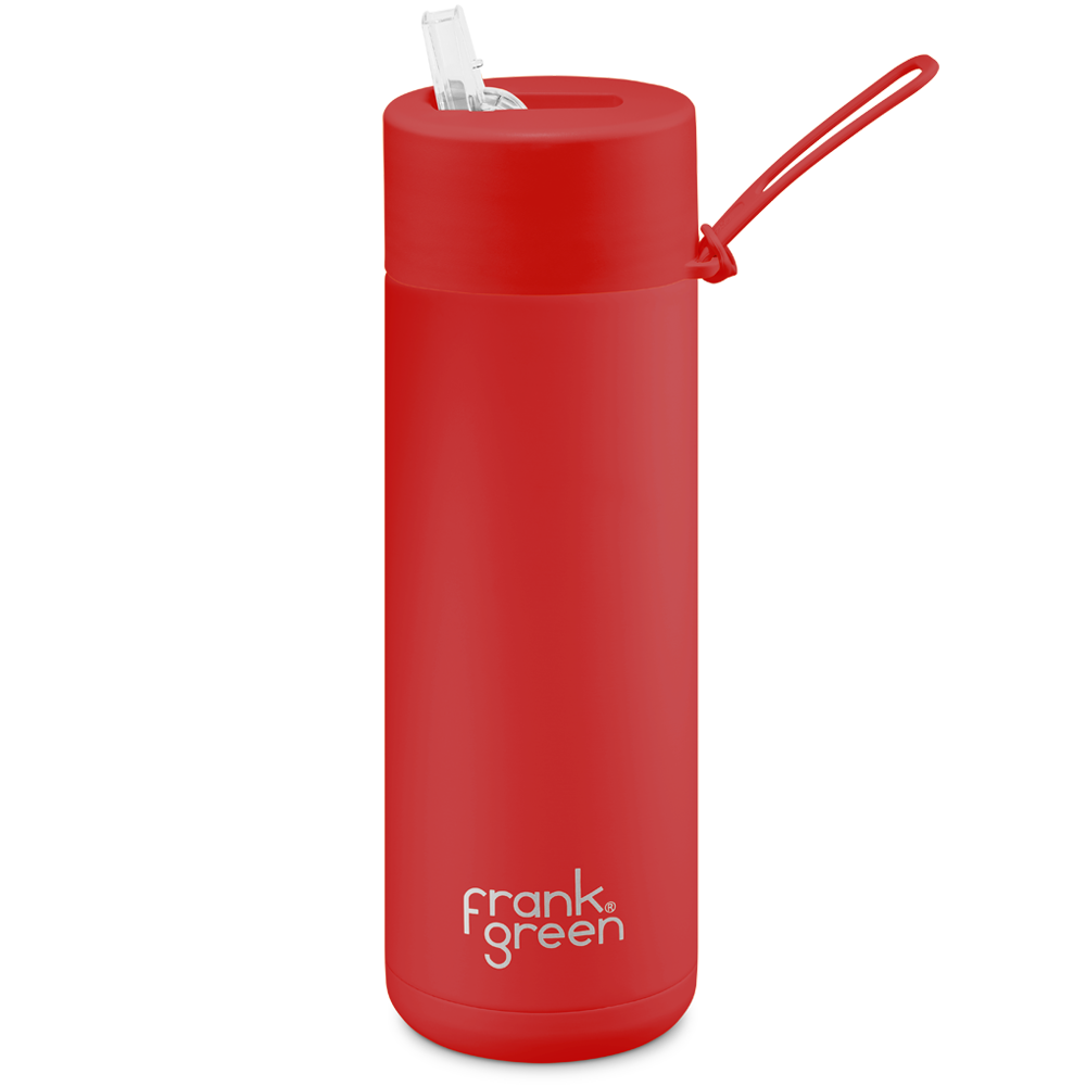 Frank Green Ceramic 595 ml Straw nerezový - atomic red