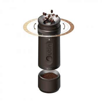 Outin Fino Portable Electric Espresso Coffee Grinder – elektrický mlýnek - Brown 