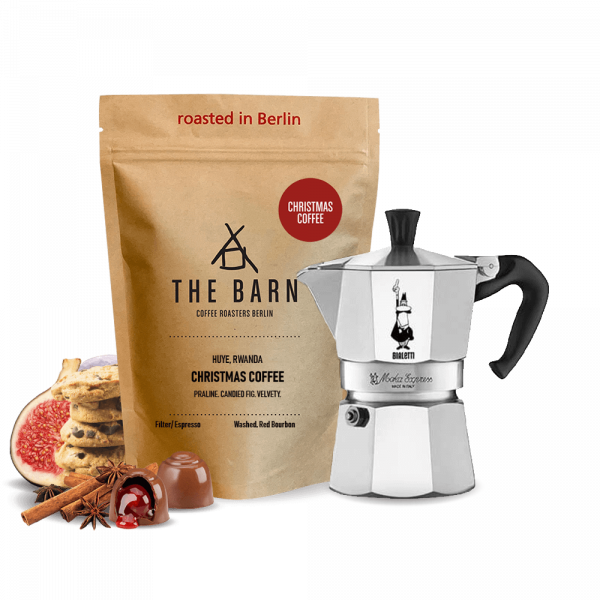 The Barn Christmas coffee Moka Express Set