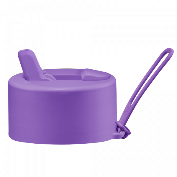 Frank Green Flip Straw Lid - náhradní víčko s řemínkem - cosmic purple (použité)