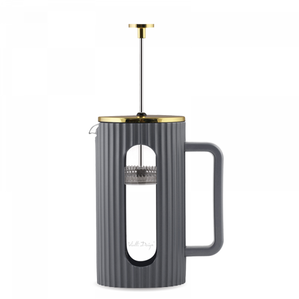 Vialli Design - Livio French Press 1000ml - Grey/gold