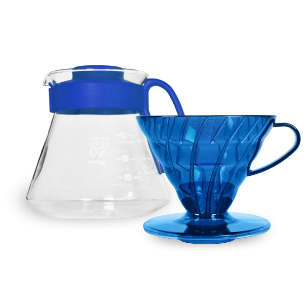 Hario V60 Dripper  Server Set 02 - sada - Ocean Blue