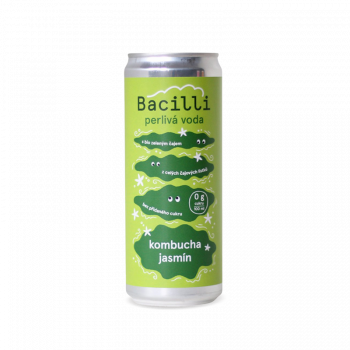 Bacilli Perlivá voda Kombucha jasmín BIO - 330ml