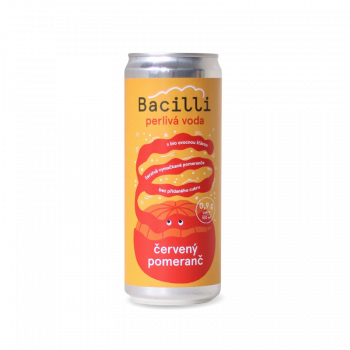 Bacilli Perlivá voda Červený pomeranč BIO - 330ml