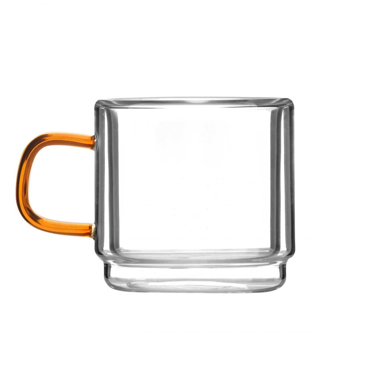 Vialli Design - dvoustěnná sklenice espresso 80 ml - amber - 2 ks