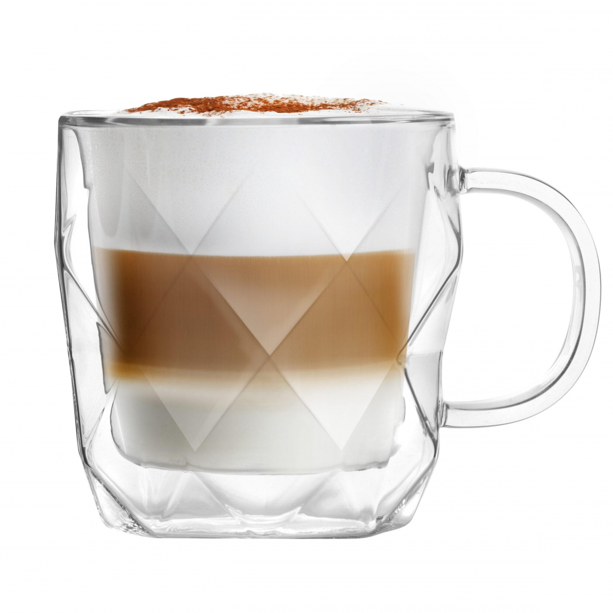Vialli Design - geo dvoustěnný hrnek - 450 ml