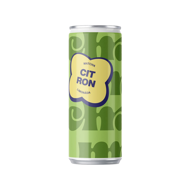 Ma-cha matcha citrón - 330ml - plechovka