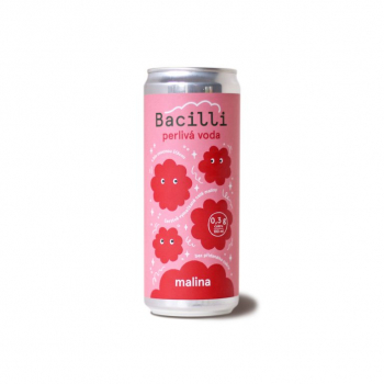 Bacilli Perlivá voda - malinovka BIO - 330ml