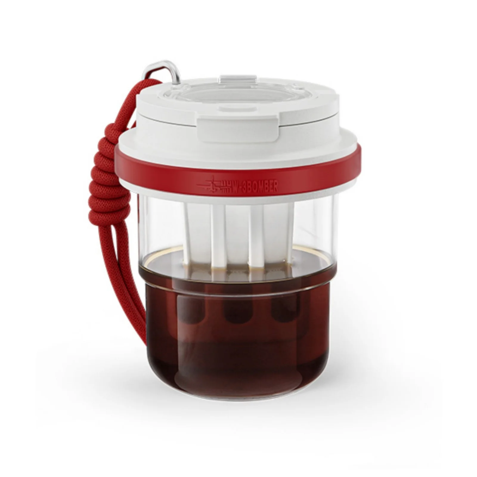 MHW-3BOMBER Ice Cool Cestovní cold brew hrnek 530 ml - červený