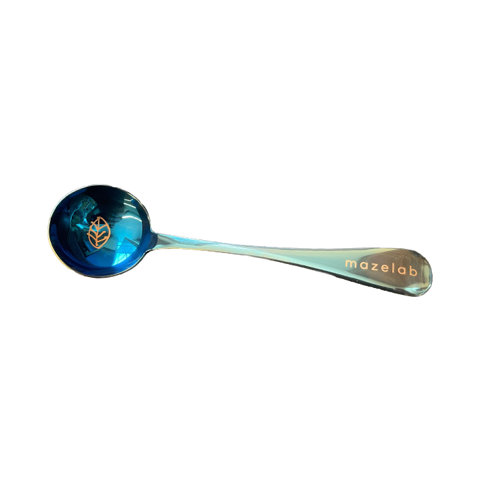 Mazelab Cupping spoon - degustační lžíce - polished blue