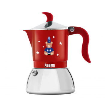 Bialetti Fiammetta Induction Joyful Christmas 4 šálky - červená