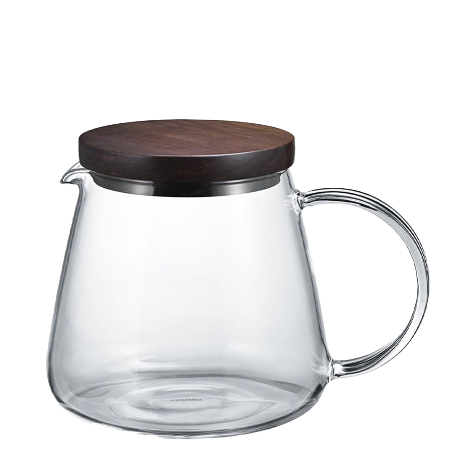 Hario - Coffee Server Walnut 600ml - Clear (VBS-60-WN)