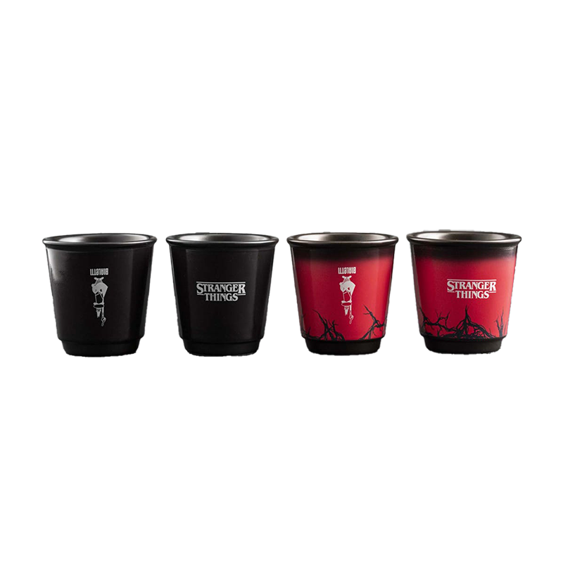 Bialetti - Set of 4 Stranger Things Cups - termochromatické šálky - 4x90 ml