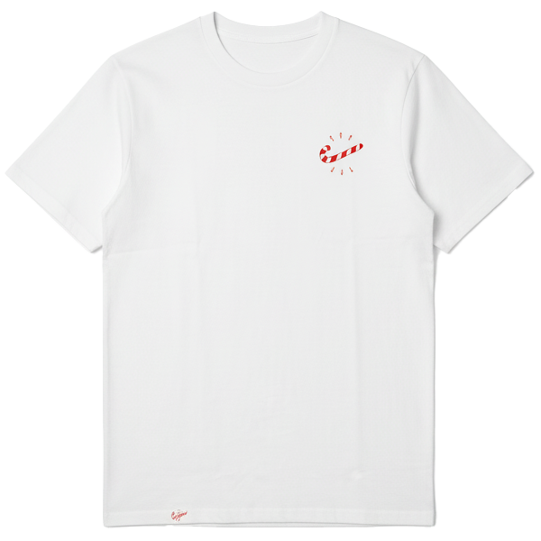 Candycane narozeninové tričko - MADE MAMA PROUD #8 - off white - S