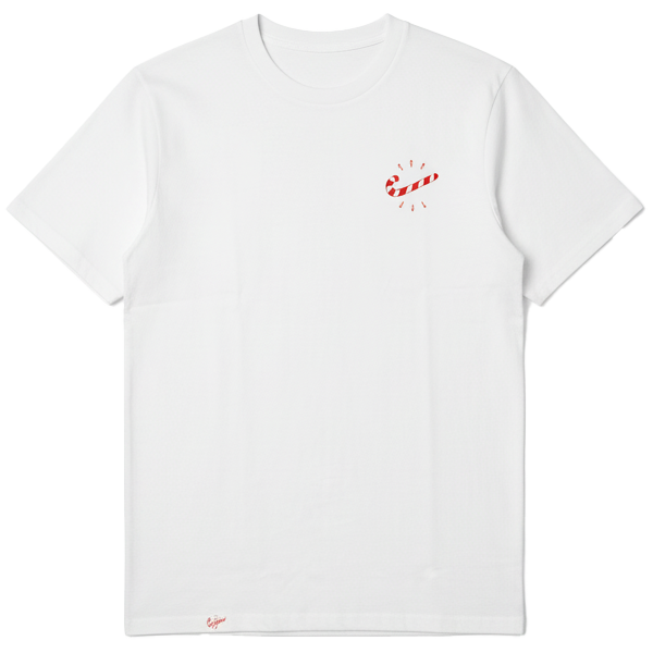 Candycane narozeninové tričko - MADE MAMA PROUD #8 - off white - S