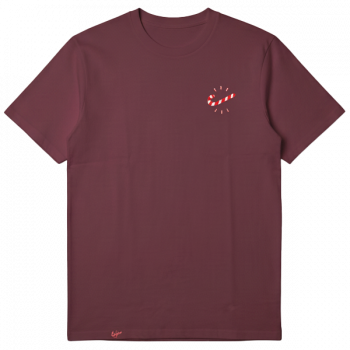 Candycane narozeninové tričko - MADE MAMA PROUD #8 - red brown - M