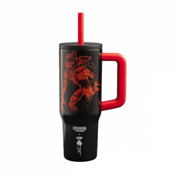 Bialetti Stranger Things termohrnek s brčkem a rukojetí - 900 ml