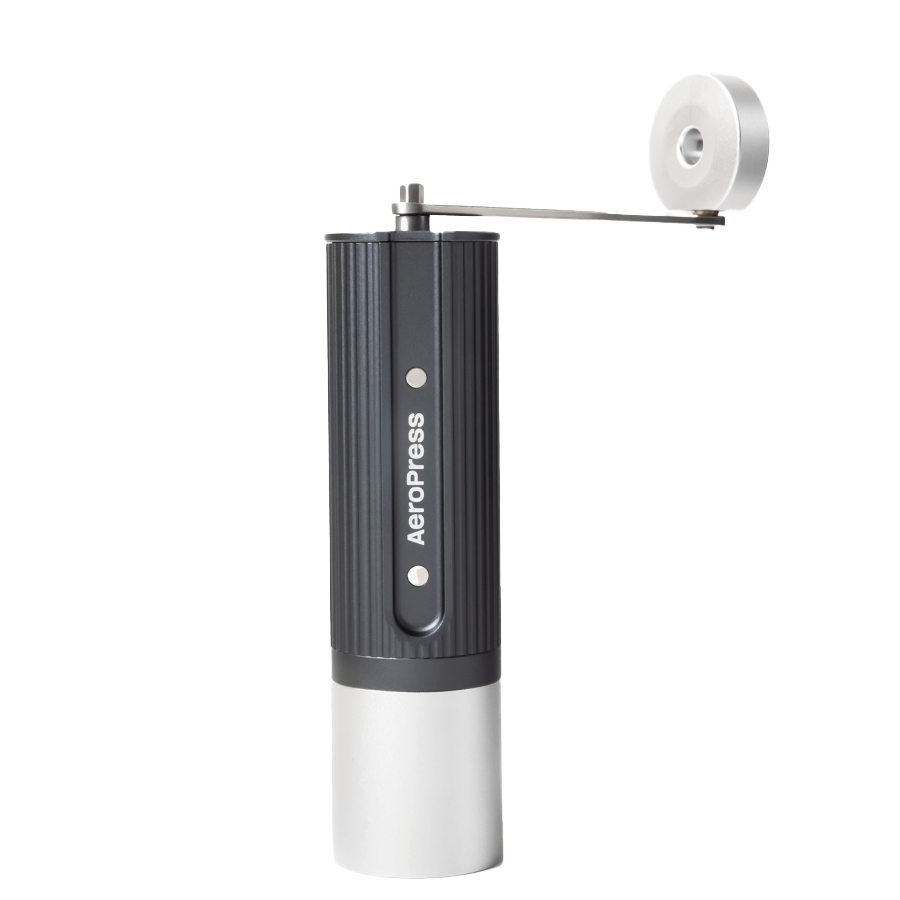 AeroPress Manual Coffee Grinder - ruční mlýnek - šedý