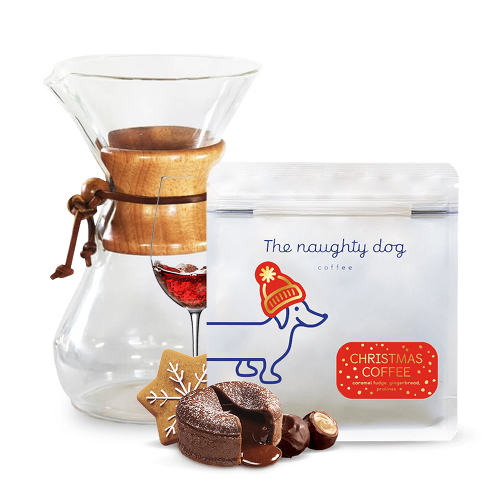 The naughty dog vánoční edice Chemex Set 