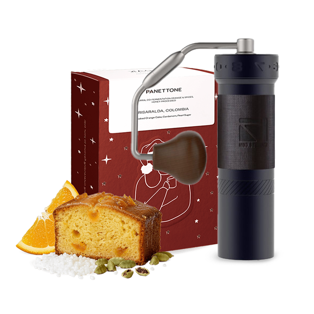 DAK Christmas Panettone coffee 1Zpresso ZP6 Set - Iron Grey