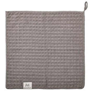 Muvna Waffle Towel - baristická utěrka - 30x30cm - šedá