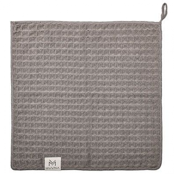 Muvna Waffle Towel - baristická utěrka - 30x30cm - šedá