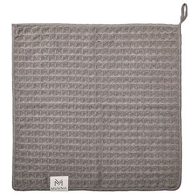 Muvna Waffle Towel - baristická utěrka - 30x30cm - šedá