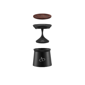 Muvna Gyro Coffee dosing cup with Ring - 58mm - černý