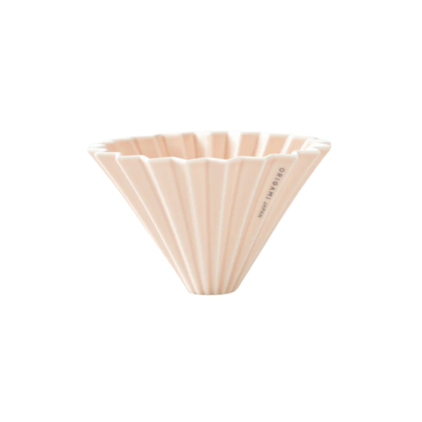 Origami dripper keramický M - matně růžový