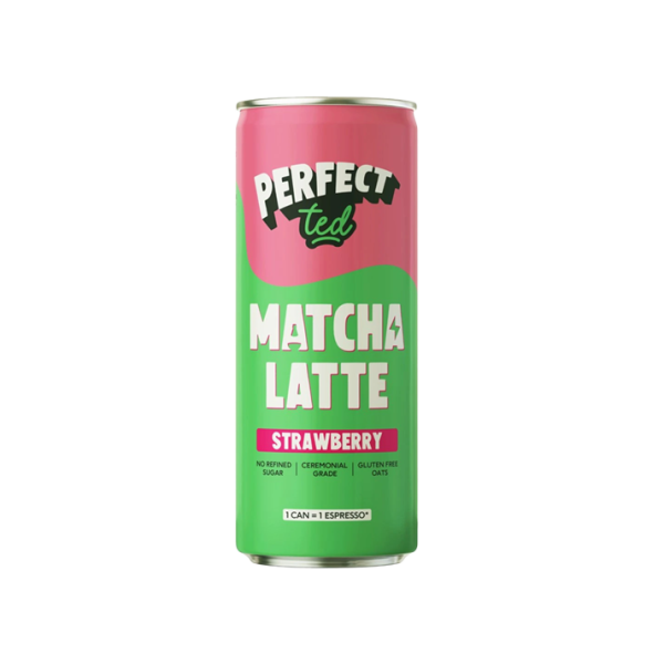 PerfectTed Healthy Energy Matcha drink - jahoda - 250ml