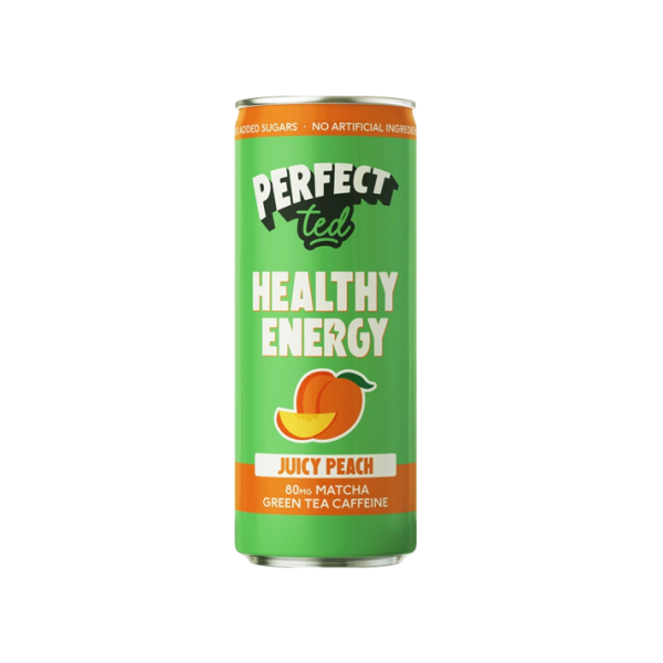 PerfectTed Healthy Energy Matcha drink - broskev - 250ml