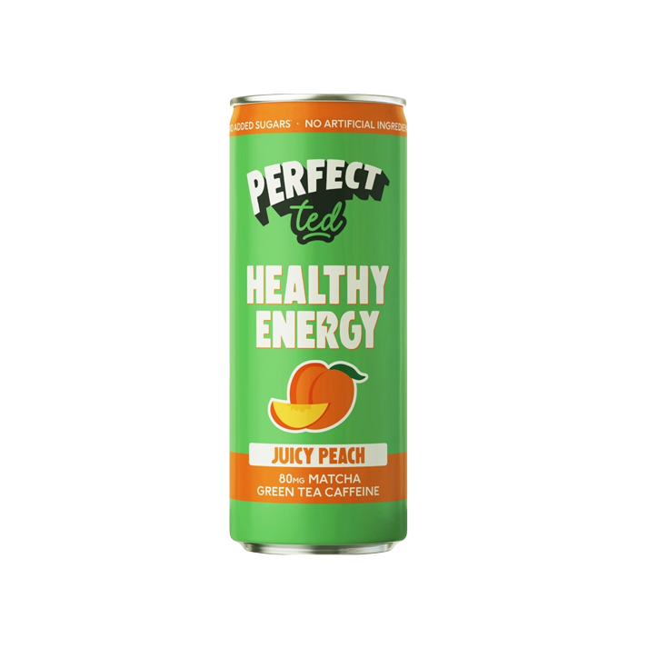 PerfectTed Healthy Energy Matcha drink - broskev - 250ml