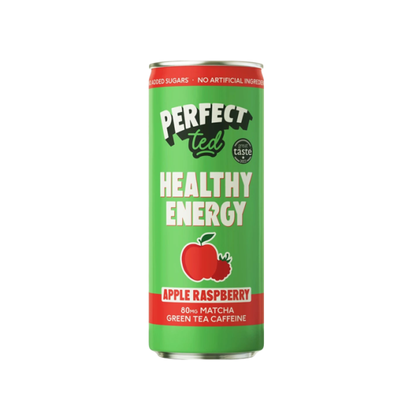 PerfectTed Healthy Energy Matcha drink - jablko a malina - 250ml