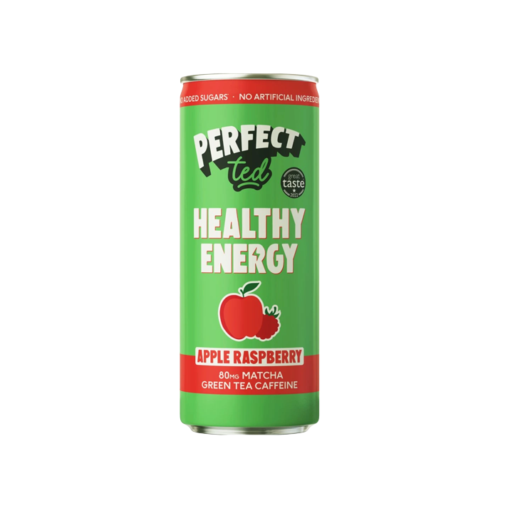 PerfectTed Healthy Energy Matcha drink - jablko a malina - 250ml