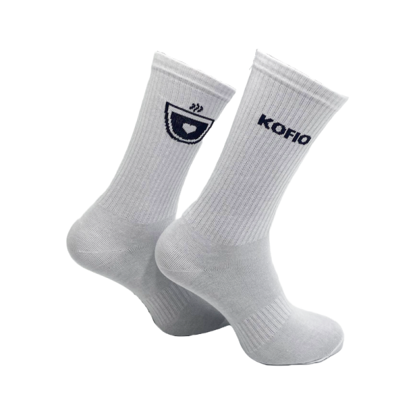 Kofio High Solid Crew Socks - vysoké ponožky (36-41 ) - bílé