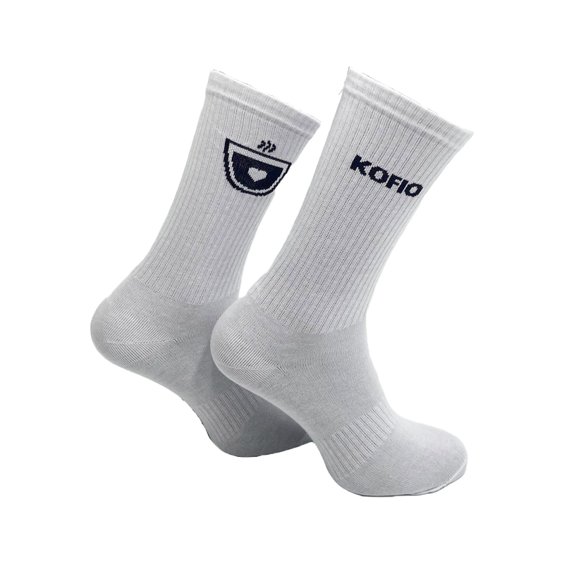 Kofio High Solid Crew Socks - vysoké ponožky (36-41 ) - bílé