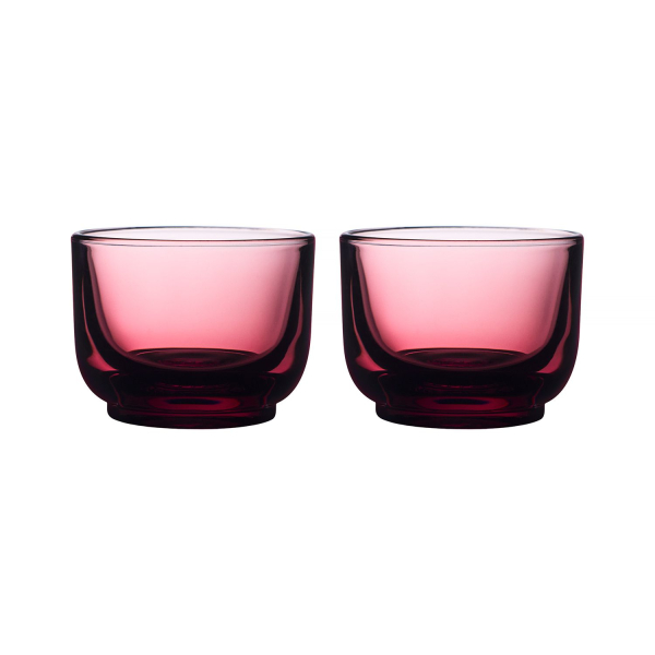 Fellow Pirch Cortado set 2 sklenic - 120 ml - Garnet