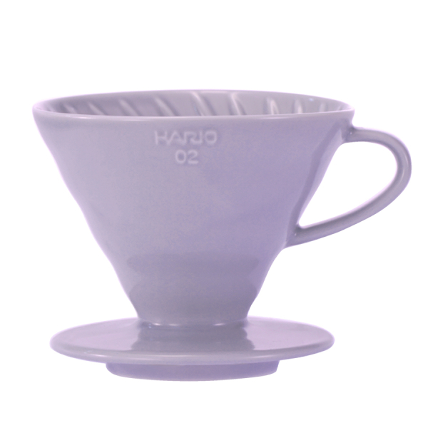 Hario Colour Edition V60-02 dripper - keramický světle fialový + 40 filtrů